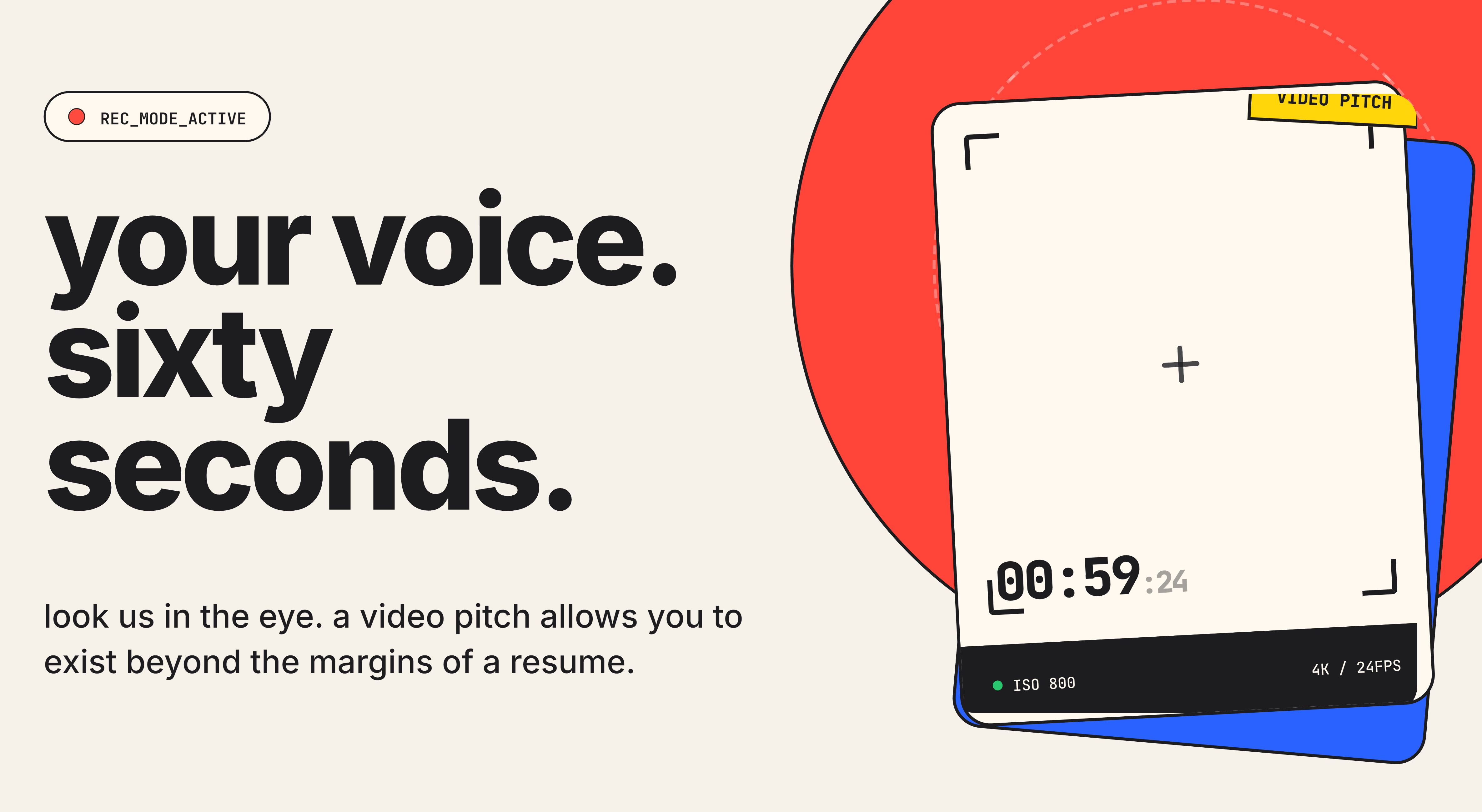 your voice. sixty seconds.